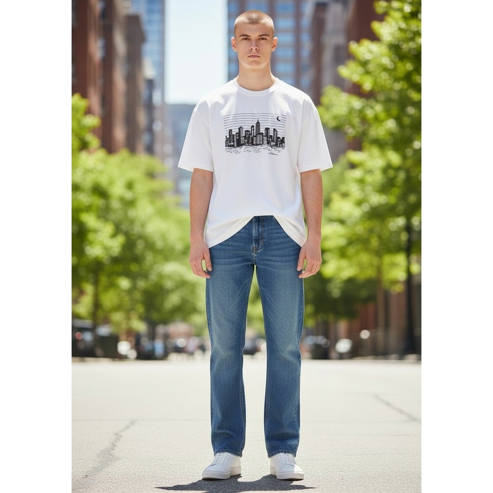 Old Navy Straight Jeans Boys‎ 14 Blue Excellent Built-In Tough Denim